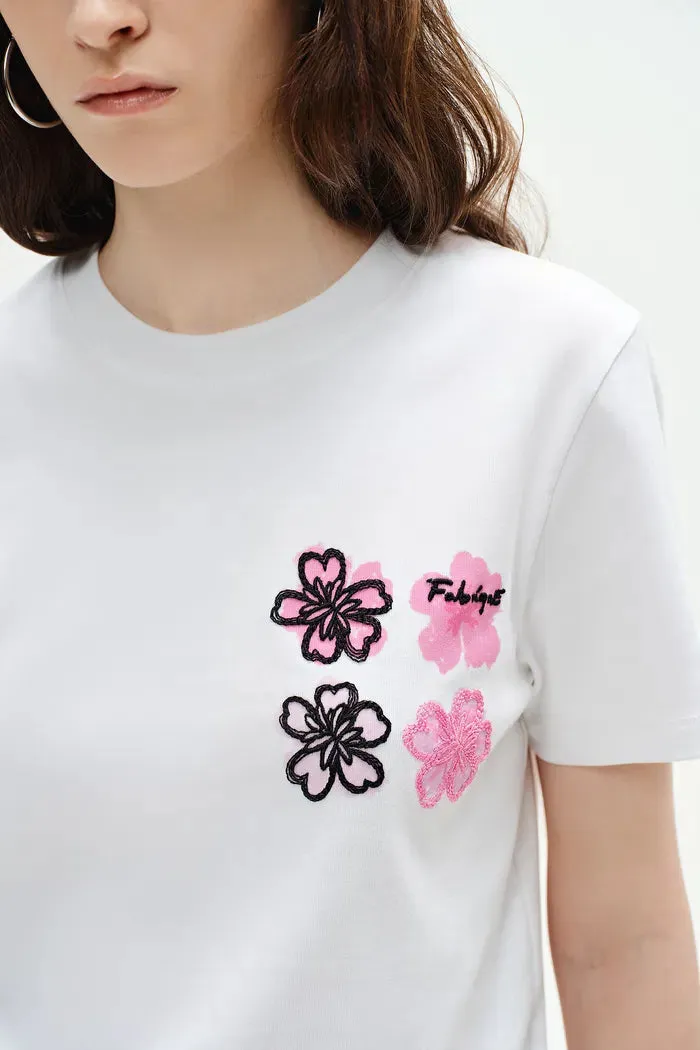 Jardin des Fabriques Printed T-Shirt in Pima Cotton