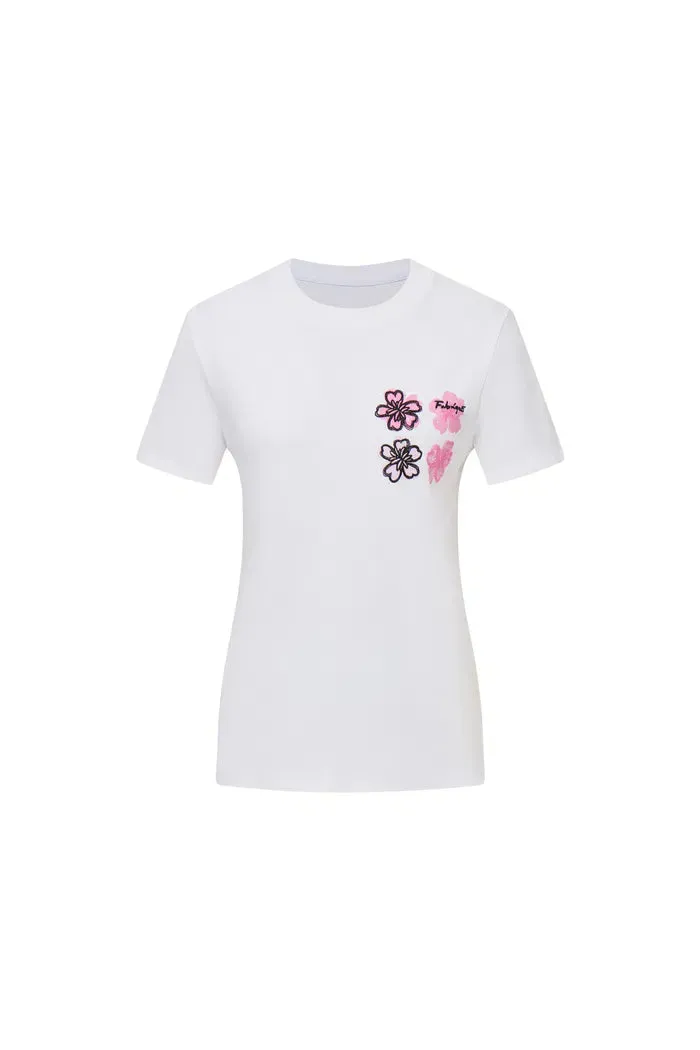 Jardin des Fabriques Printed T-Shirt in Pima Cotton