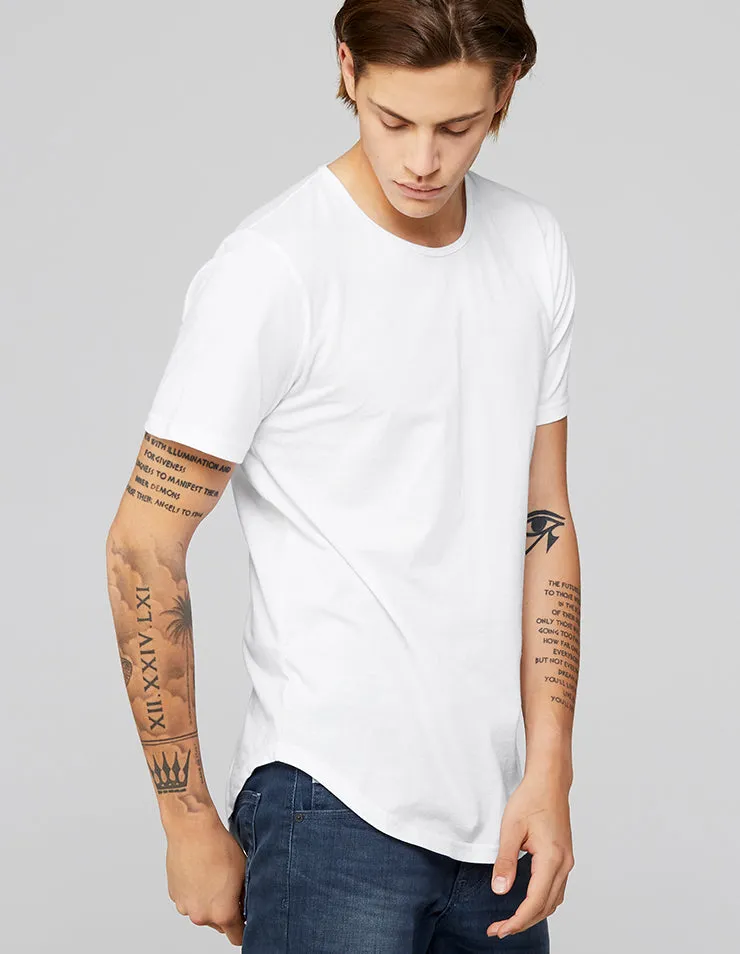 Jersey Short Sleeve T-Shirt with Curved Hem Adult
