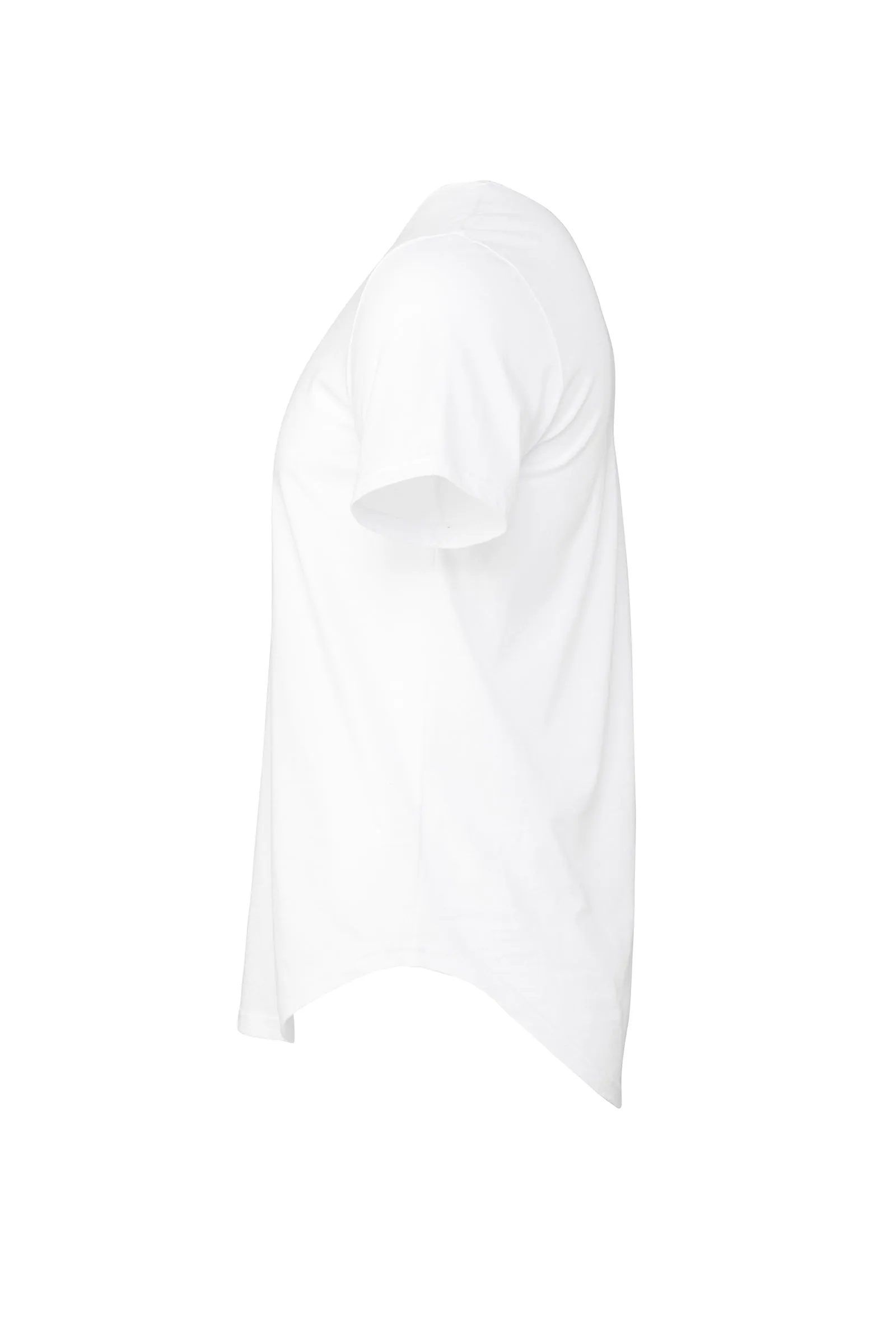 Jersey Short Sleeve T-Shirt with Curved Hem Adult