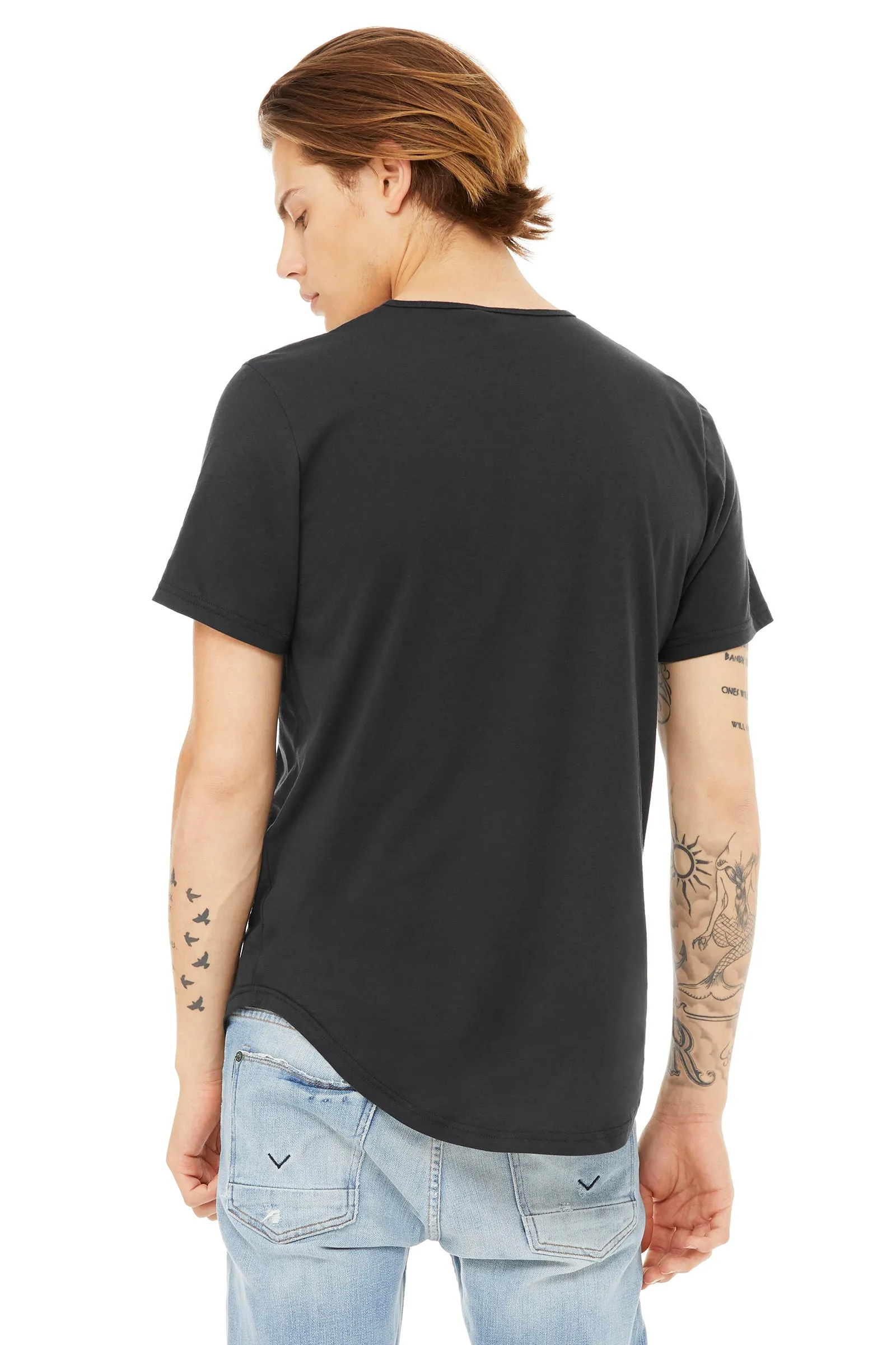 Jersey Short Sleeve T-Shirt with Curved Hem Adult