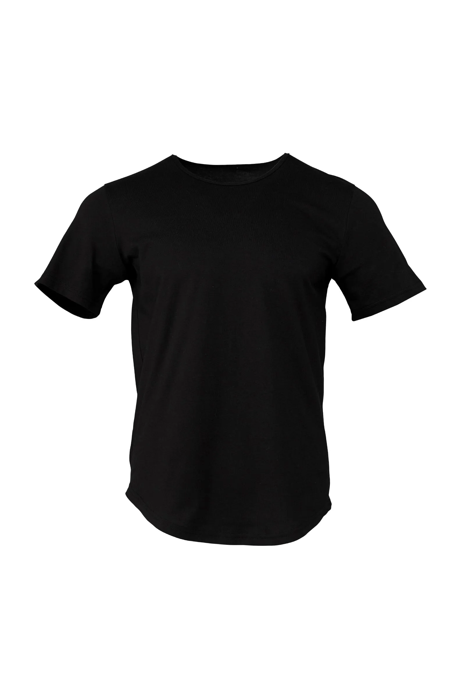 Jersey Short Sleeve T-Shirt with Curved Hem Adult