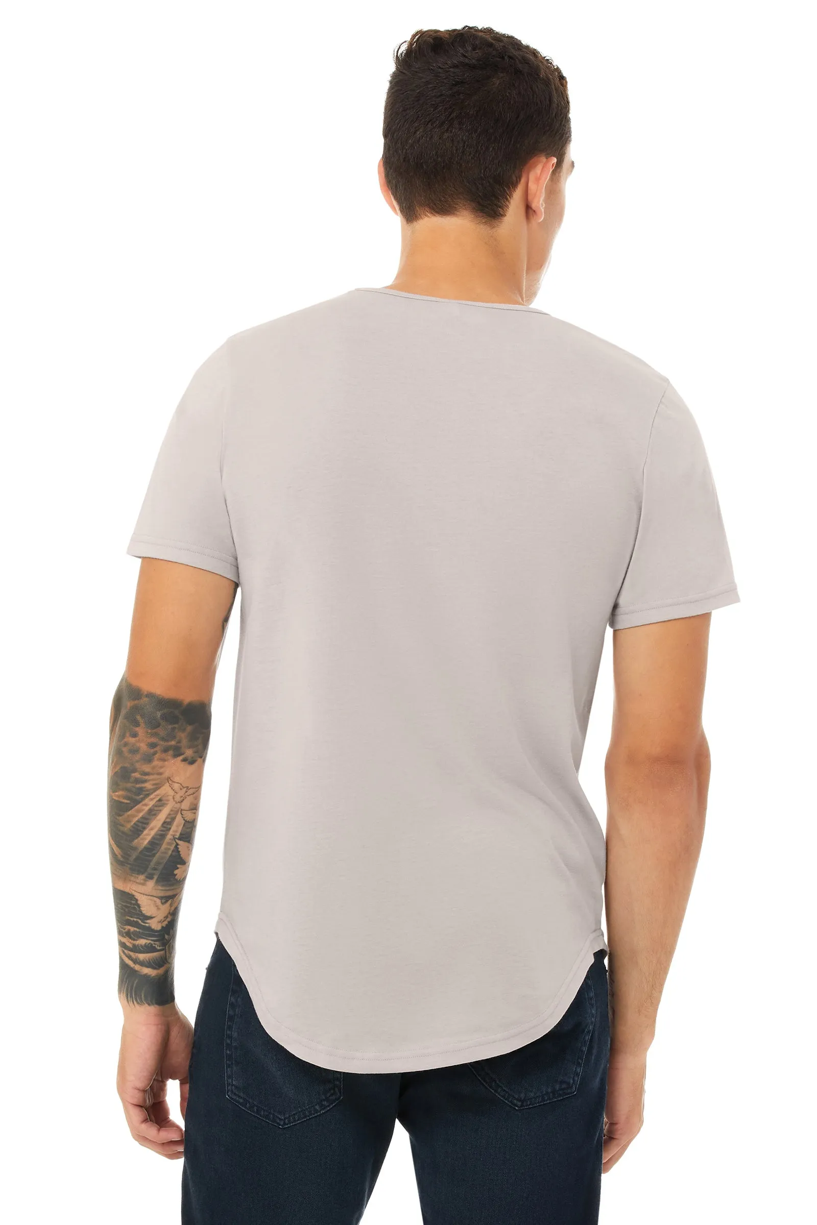 Jersey Short Sleeve T-Shirt with Curved Hem Adult