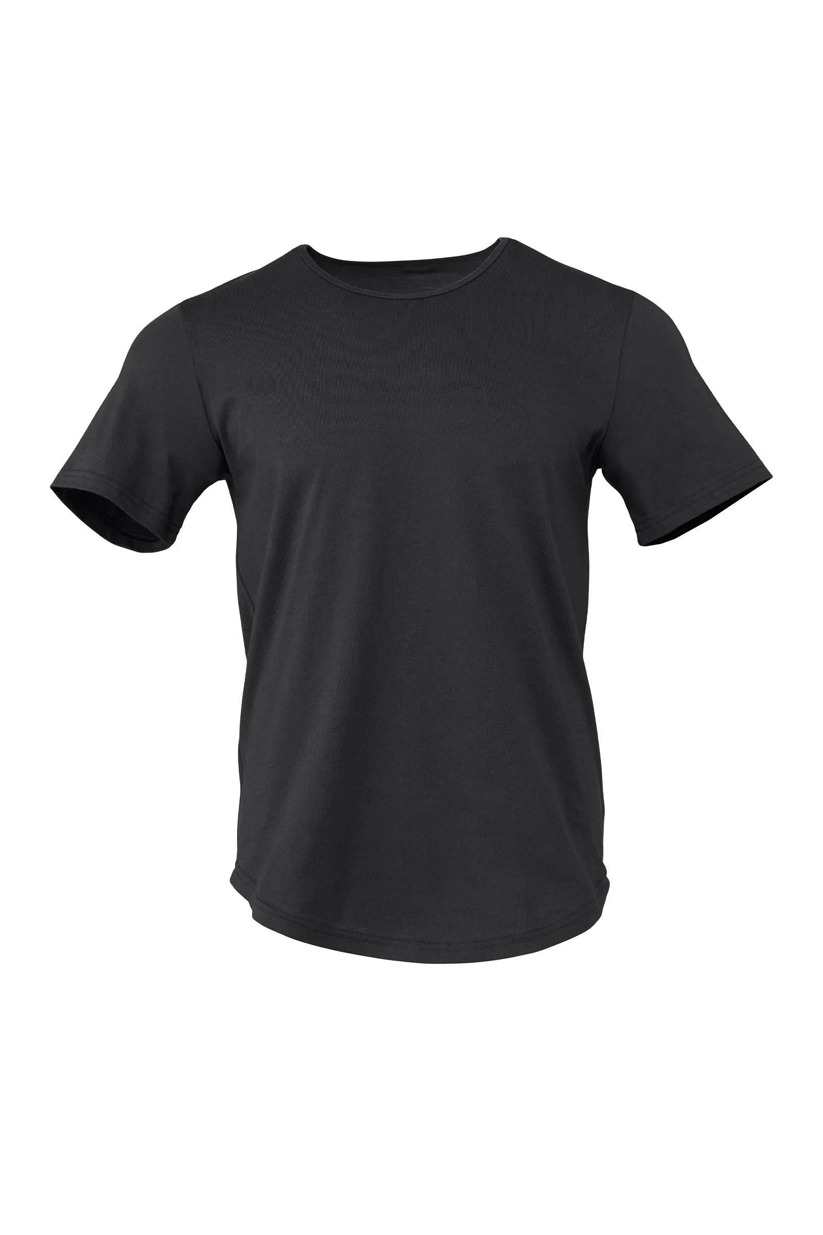 Jersey Short Sleeve T-Shirt with Curved Hem Adult