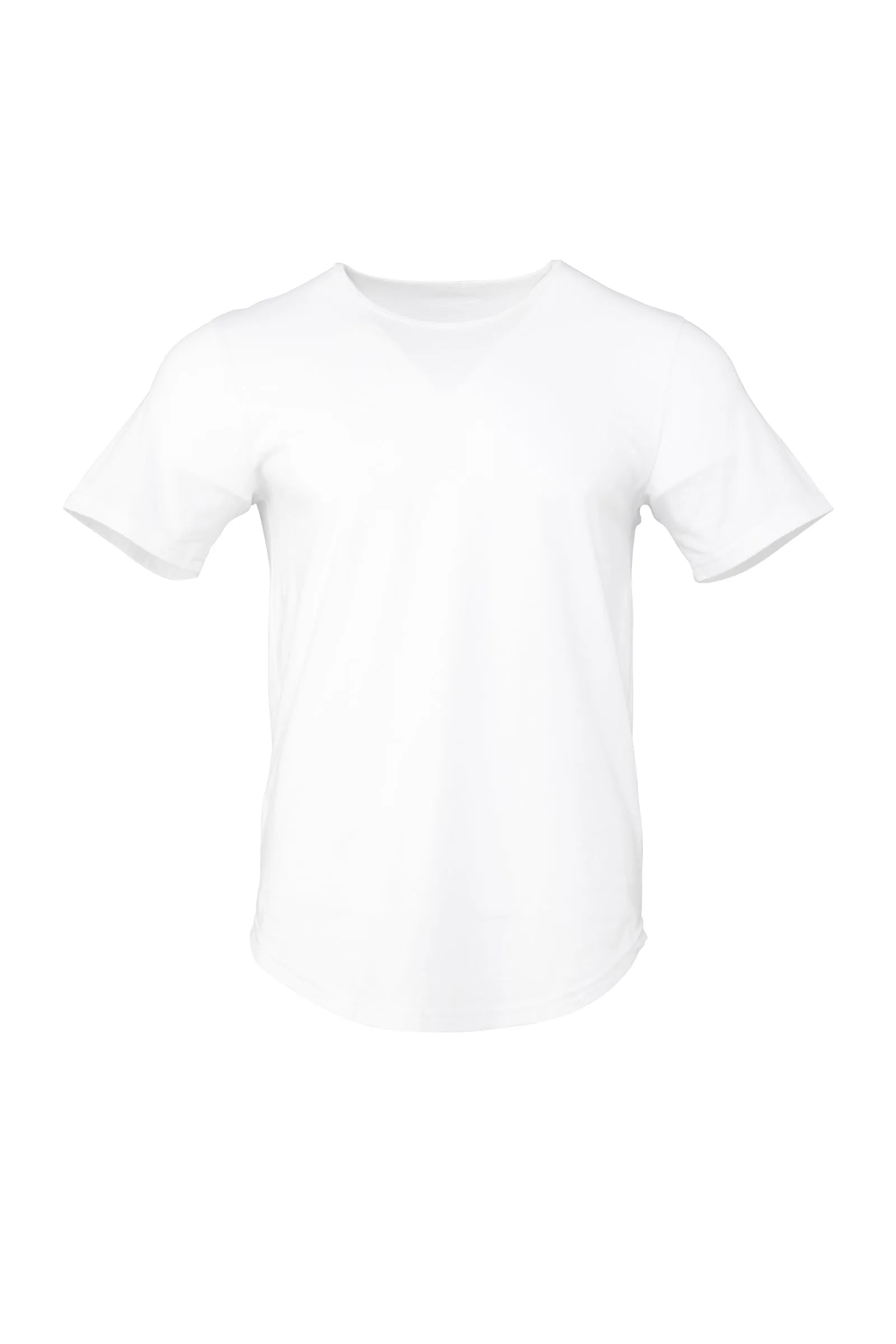 Jersey Short Sleeve T-Shirt with Curved Hem Adult