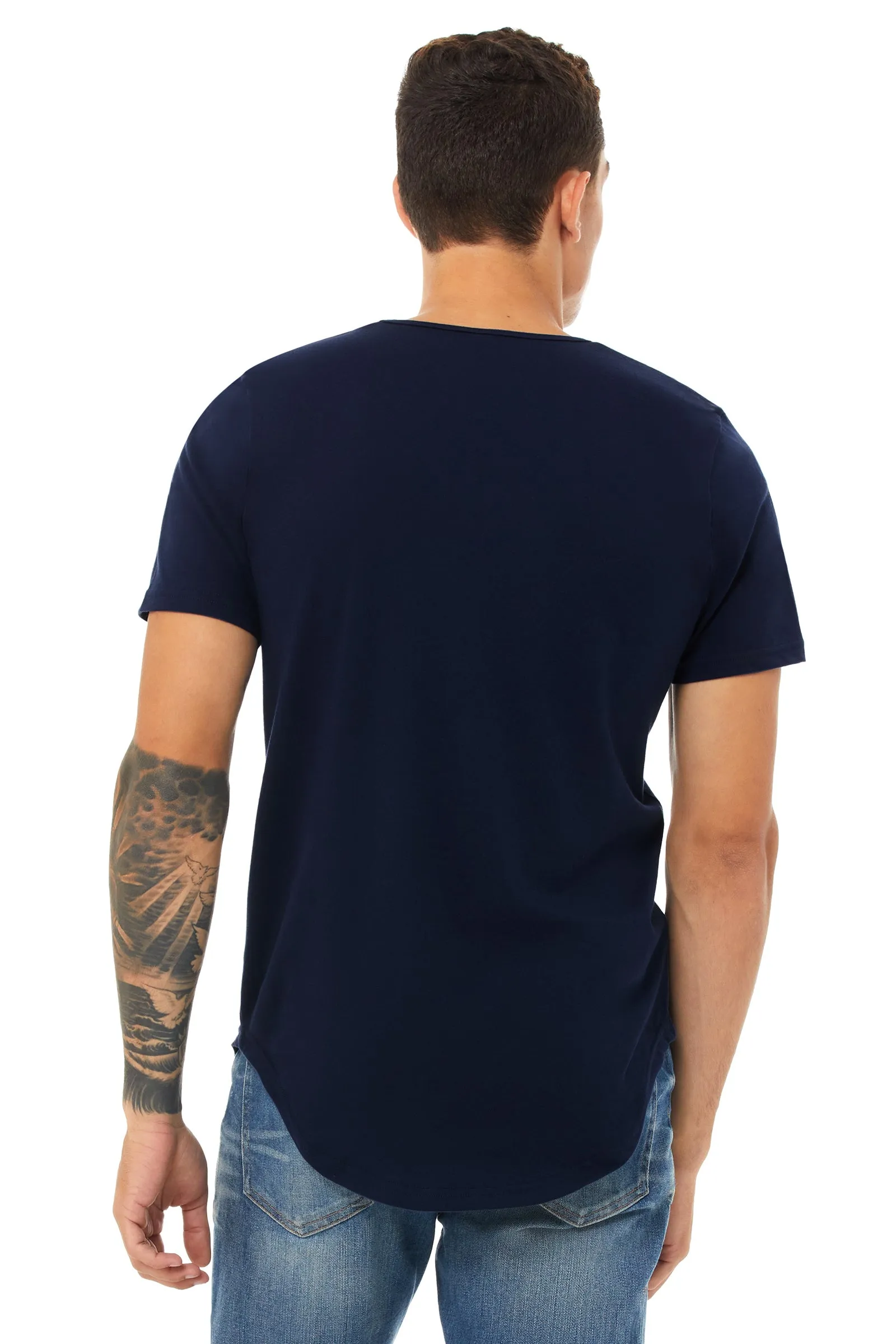 Jersey Short Sleeve T-Shirt with Curved Hem Adult