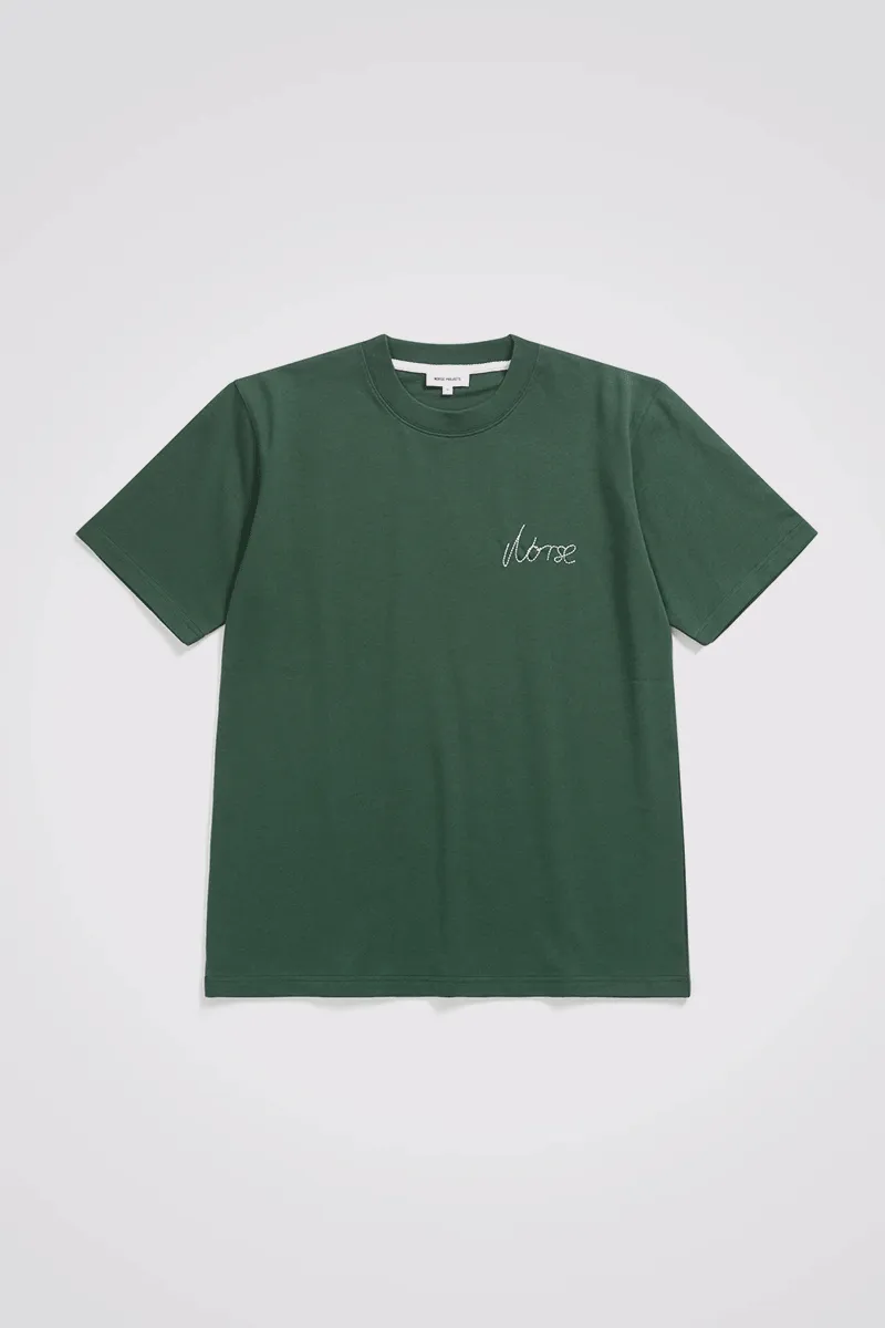 Johannes Chain Stitch Logo - Dartmouth Green