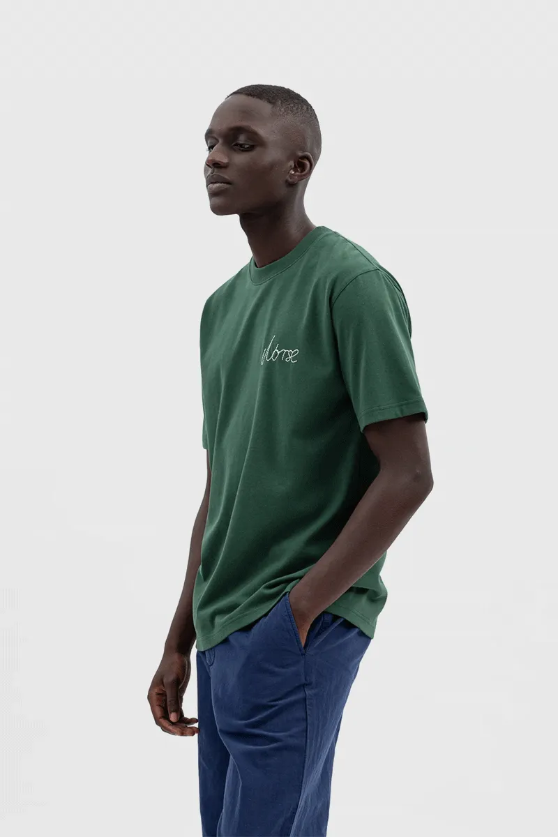 Johannes Chain Stitch Logo - Dartmouth Green