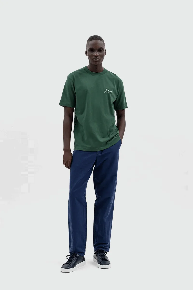 Johannes Chain Stitch Logo - Dartmouth Green