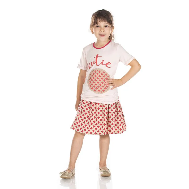 Kickee Pants Short Sleeve Tailored Fit Graphic Tee - Macaroon Cutie Pie