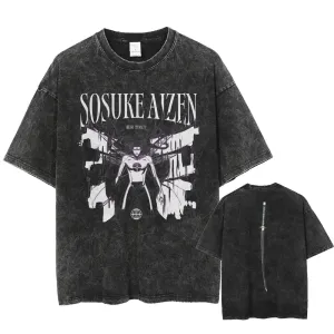 [KUJO] "Aizen" 2-Sided Vintage Oversized T Shirt