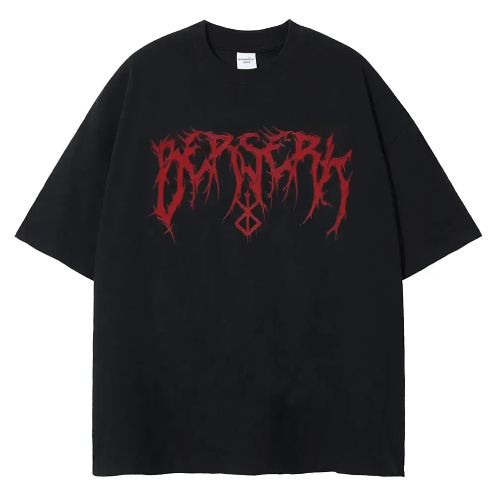 [KUJO] "Berserk V2" Vintage Oversized T Shirt