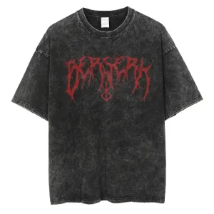 [KUJO] "Berserk V2" Vintage Oversized T Shirt