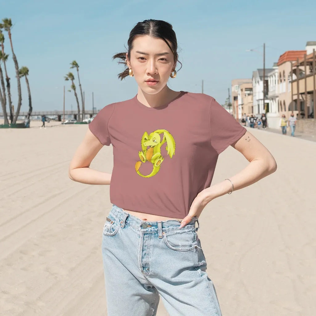 Lighender Women's Flowy Cropped Tee