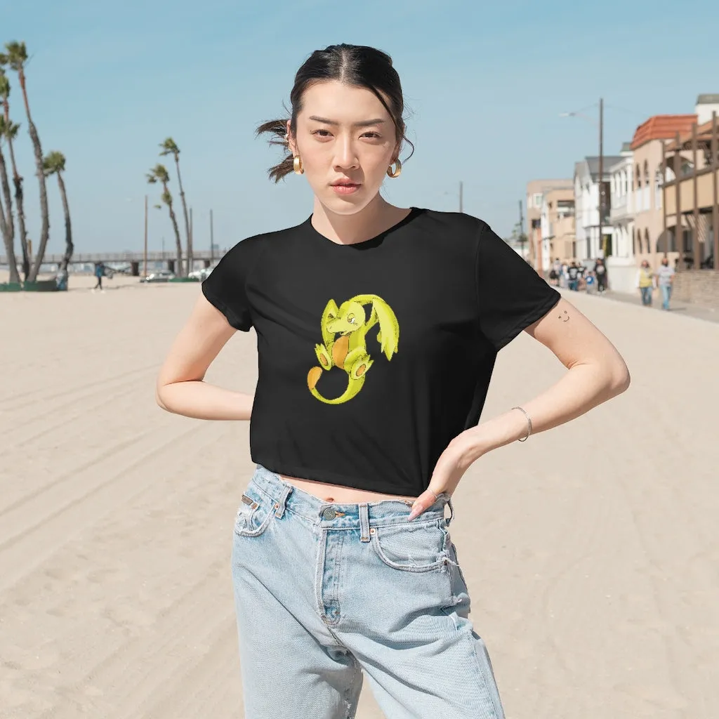 Lighender Women's Flowy Cropped Tee