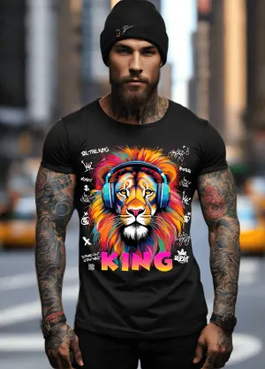 Lion King Colorful Art T-Shirts | GM Trademark