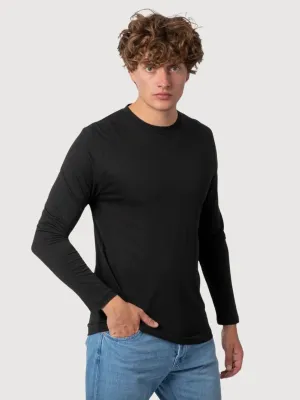 Longsleeve Geri Black Organic Cotton | Re-Bello