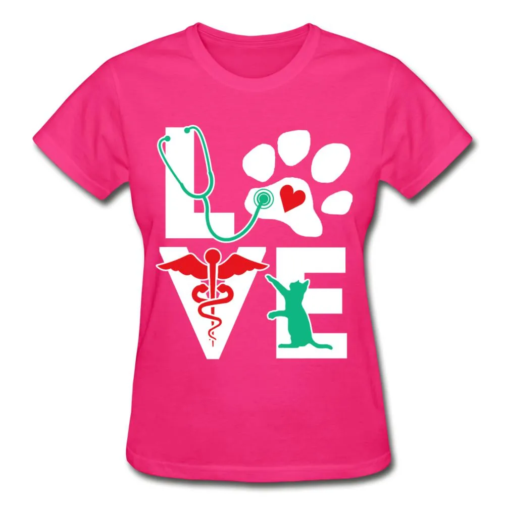 Love cat Gildan Ultra Cotton Ladies T-Shirt