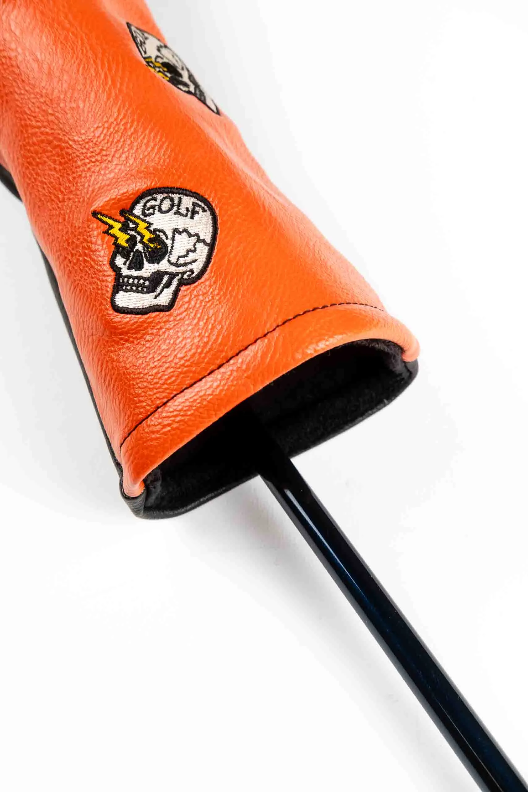 Maniac Shocker Skull Fairway Cover - Orange