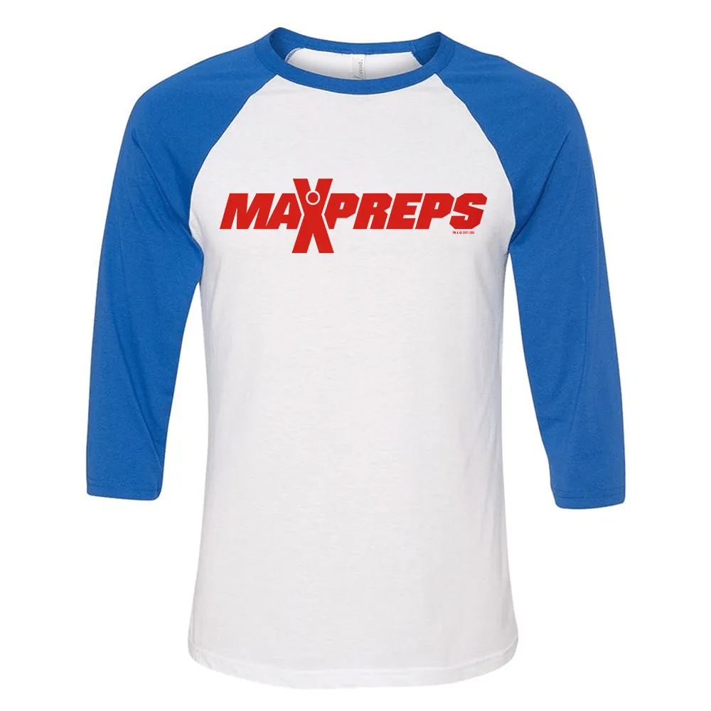 Max Preps Logo 3/4 Sleeve Baseball T-Shirt