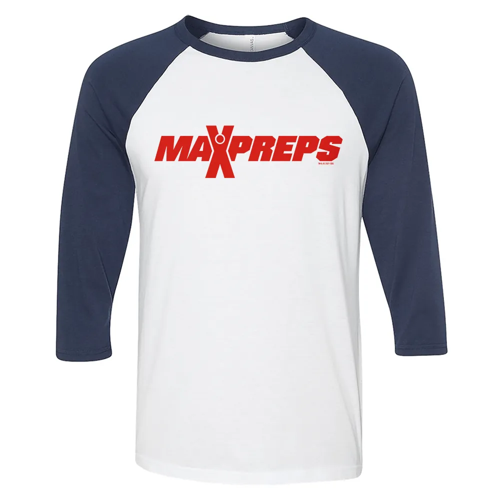 Max Preps Logo 3/4 Sleeve Baseball T-Shirt