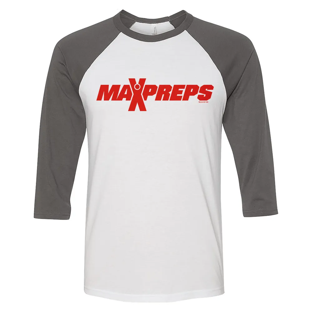 Max Preps Logo 3/4 Sleeve Baseball T-Shirt