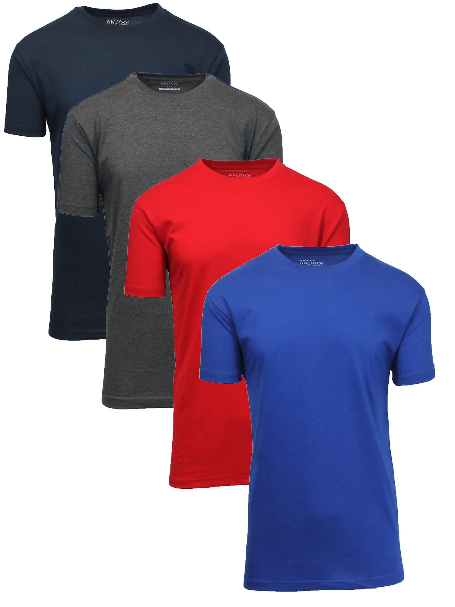Men's (4-Pack) Short Sleeve V-Neck Modern Fit Classic Tees (S-3XL)