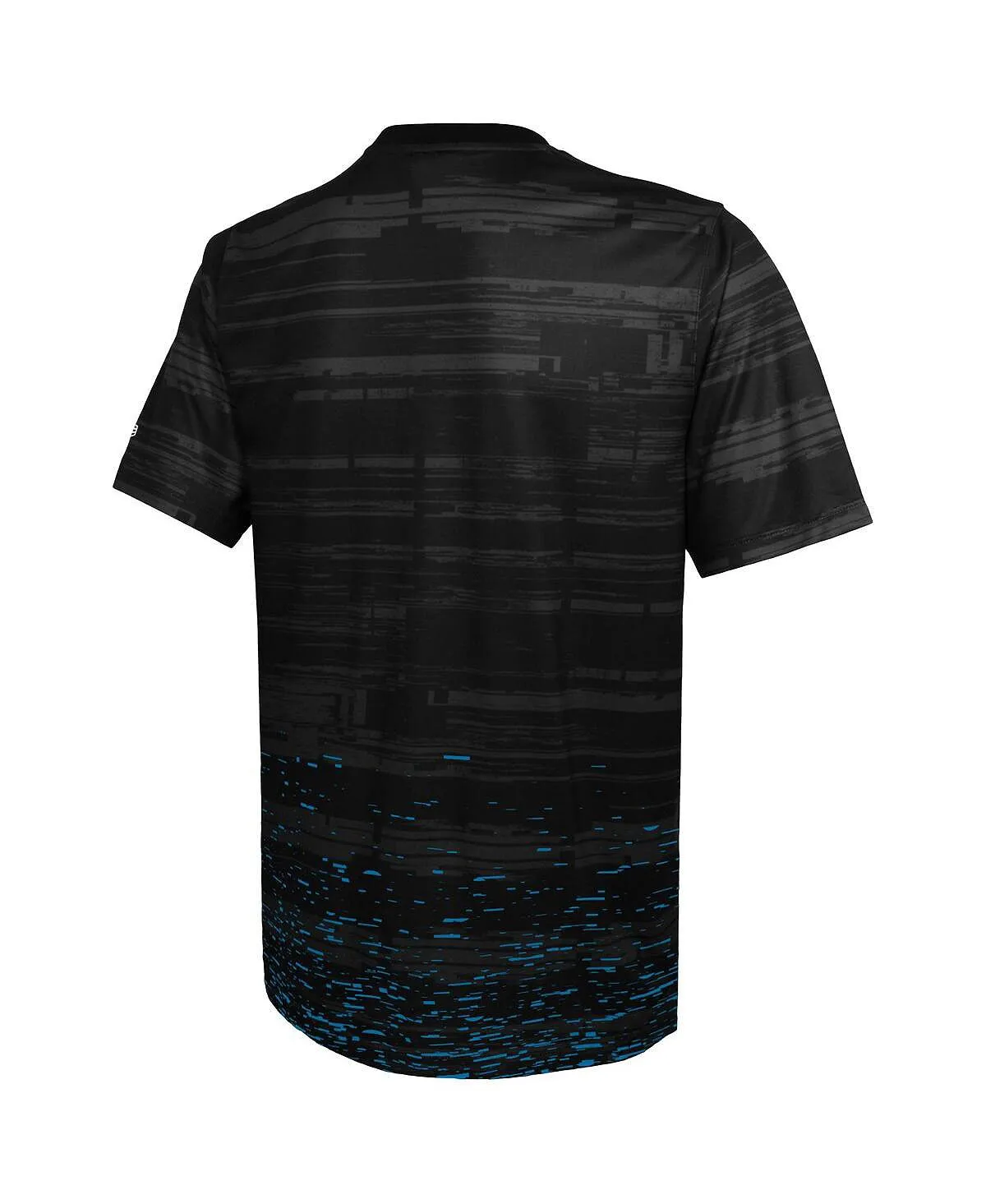 Men's black t-shirt carolina panthers combine authentic sweep New Era, black