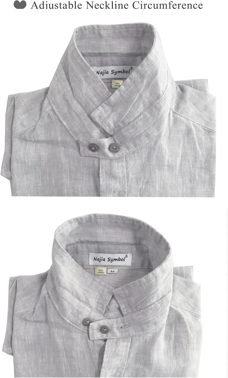 Mens Casual 100% Linen Rolled up Long Sleeve Buttons Shirts