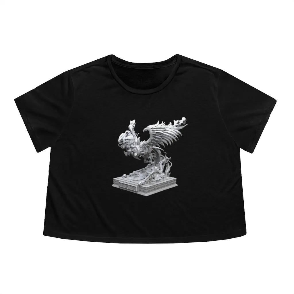 Merciless the Flaming SkyBird Women's Flowy Cropped Tee
