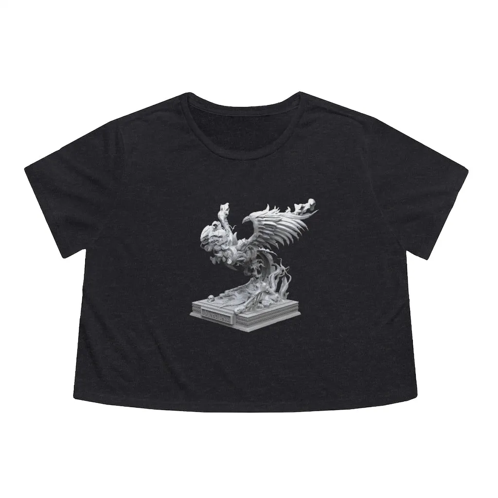Merciless the Flaming SkyBird Women's Flowy Cropped Tee
