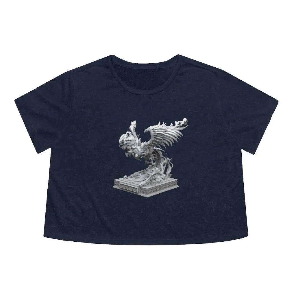 Merciless the Flaming SkyBird Women's Flowy Cropped Tee
