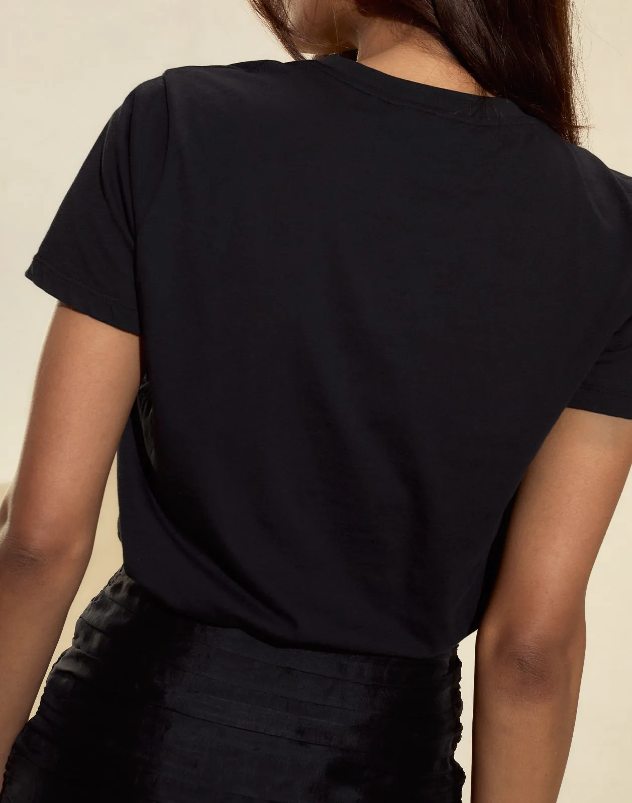 Metallic Bow Tee