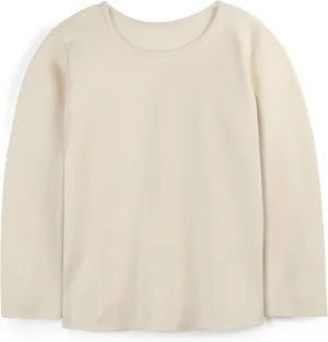 Mightly Girls Fair Trade Organic Cotton Long Sleeve Ribbed Scoop Neck Tee