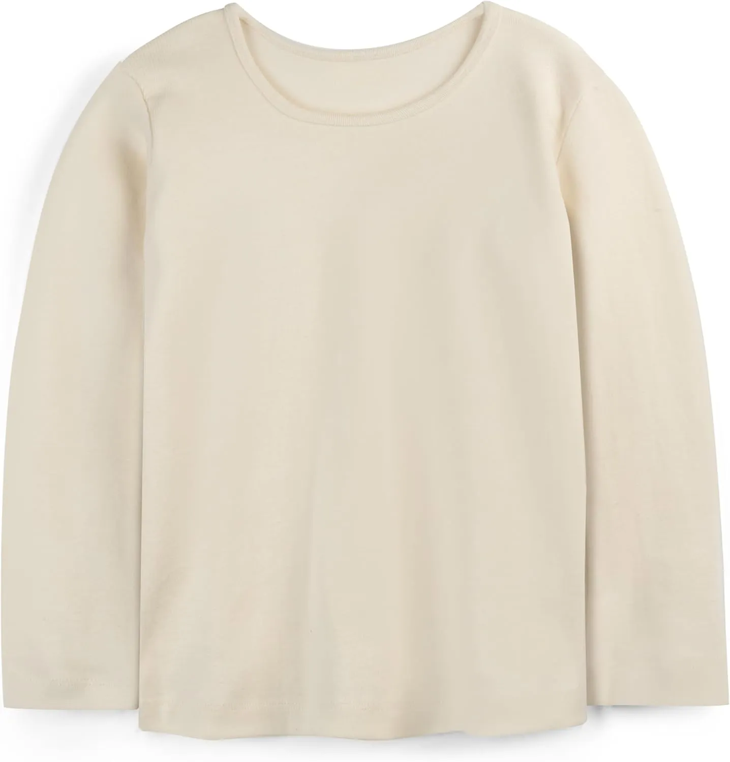 Mightly Girls Fair Trade Organic Cotton Long Sleeve Ribbed Scoop Neck Tee