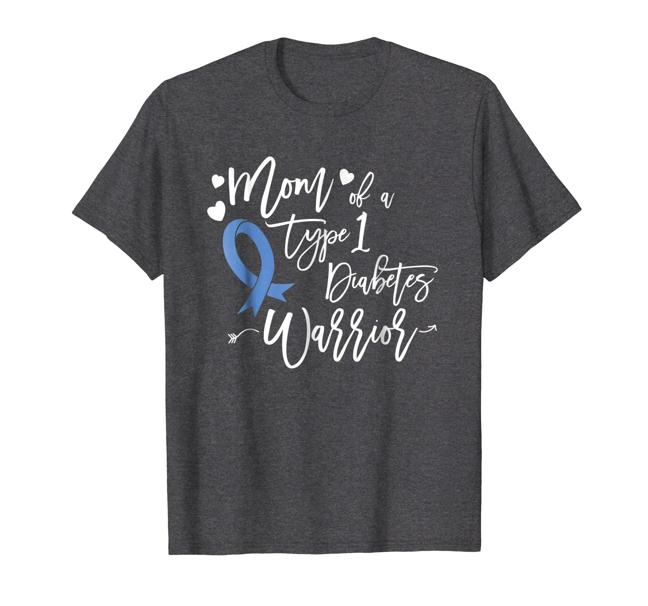 Mom of a Type1 Diabetes Warrior T1 Shirt for Mother Ribbon T