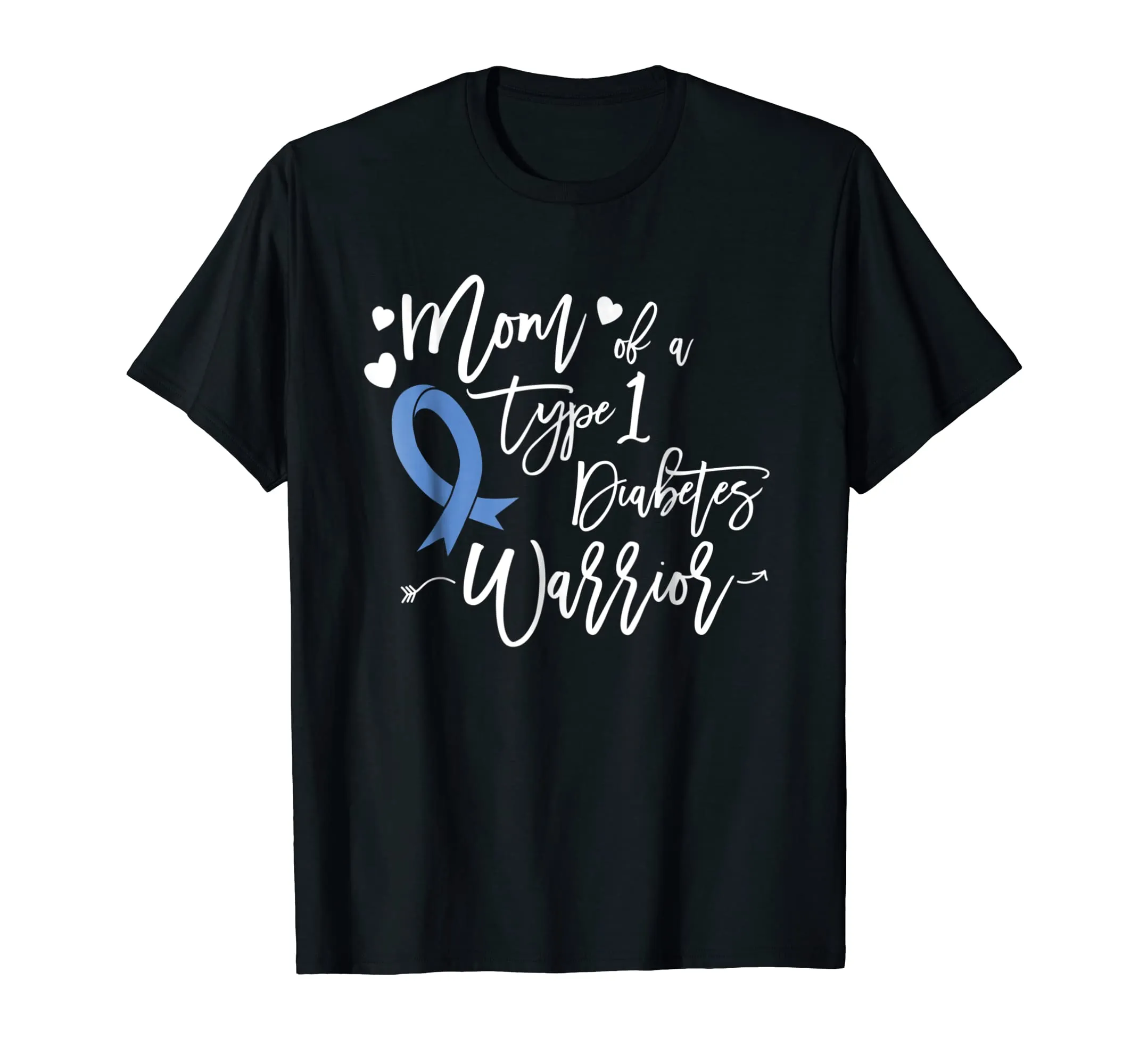 Mom of a Type1 Diabetes Warrior T1 Shirt for Mother Ribbon T