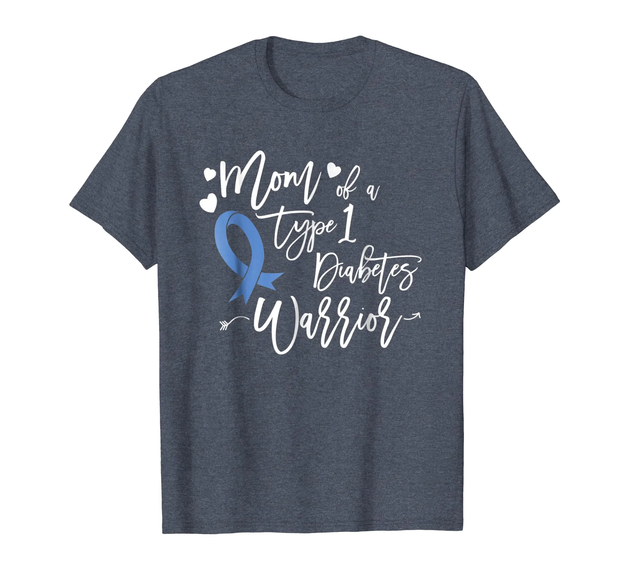 Mom of a Type1 Diabetes Warrior T1 Shirt for Mother Ribbon T
