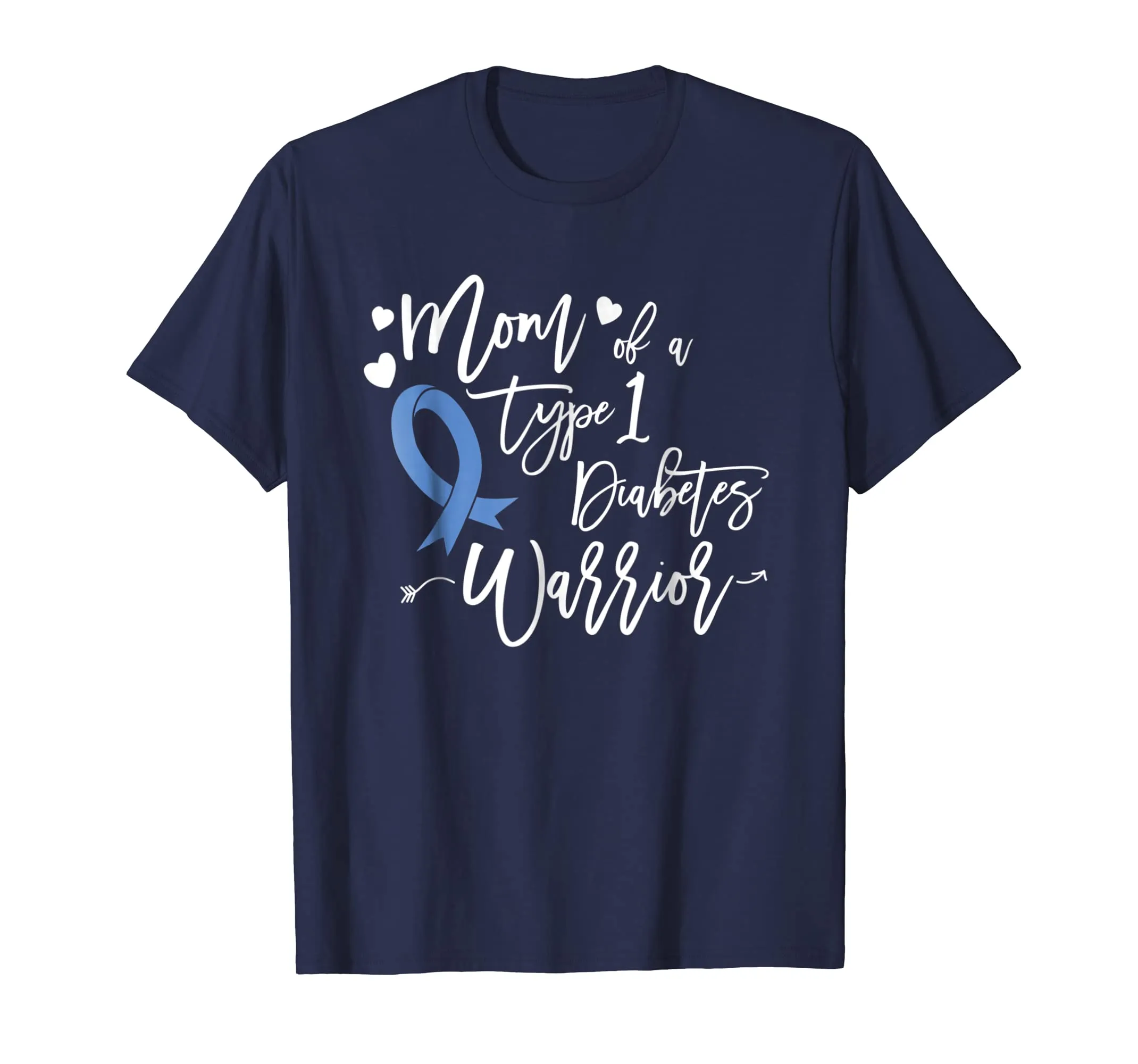 Mom of a Type1 Diabetes Warrior T1 Shirt for Mother Ribbon T