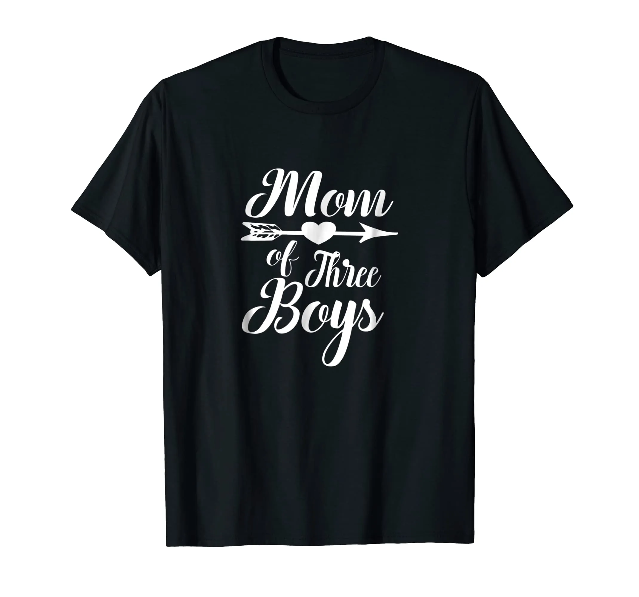 Mom of three boys | Mother Son Parent Novelty T-shirt