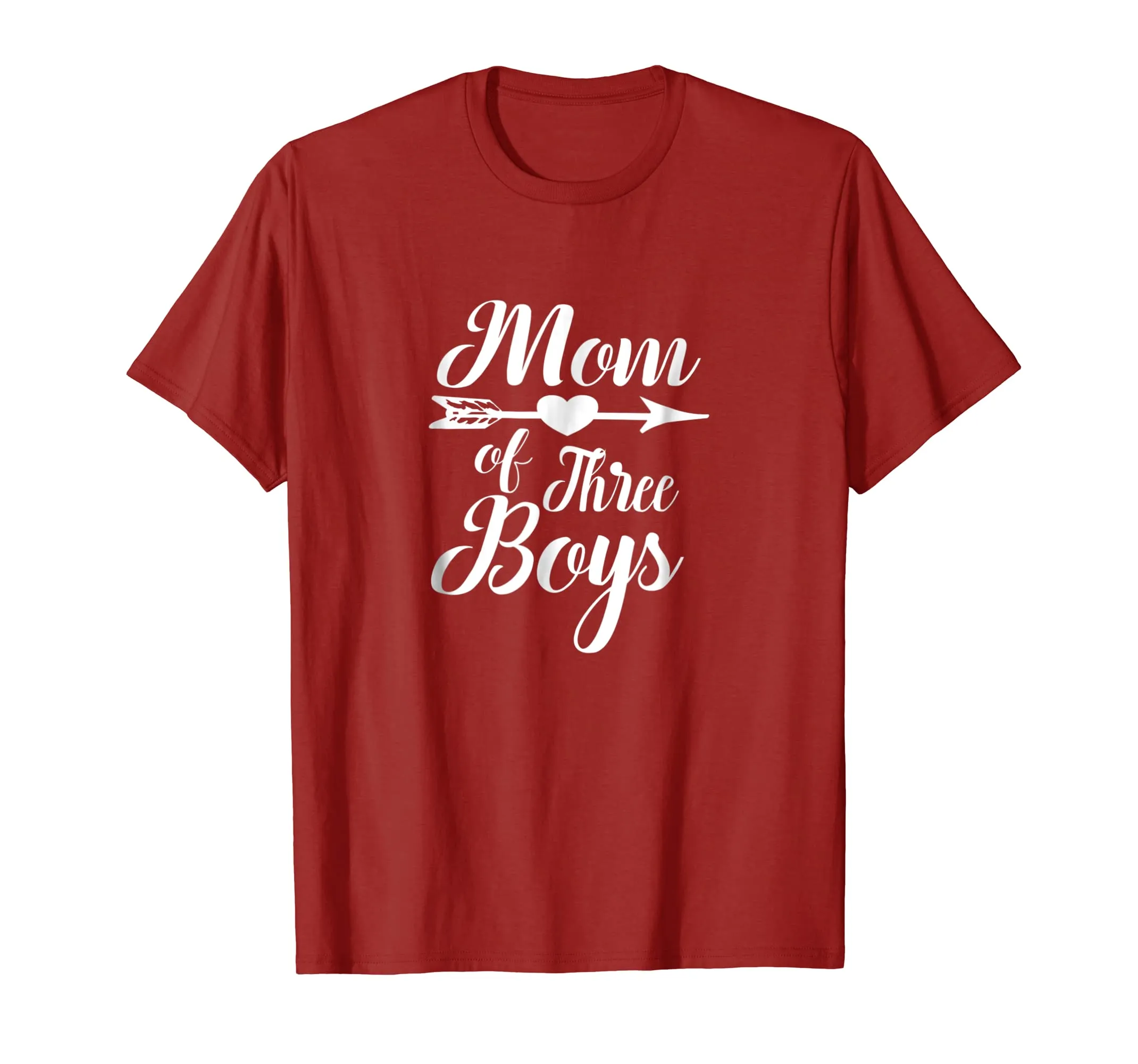 Mom of three boys | Mother Son Parent Novelty T-shirt