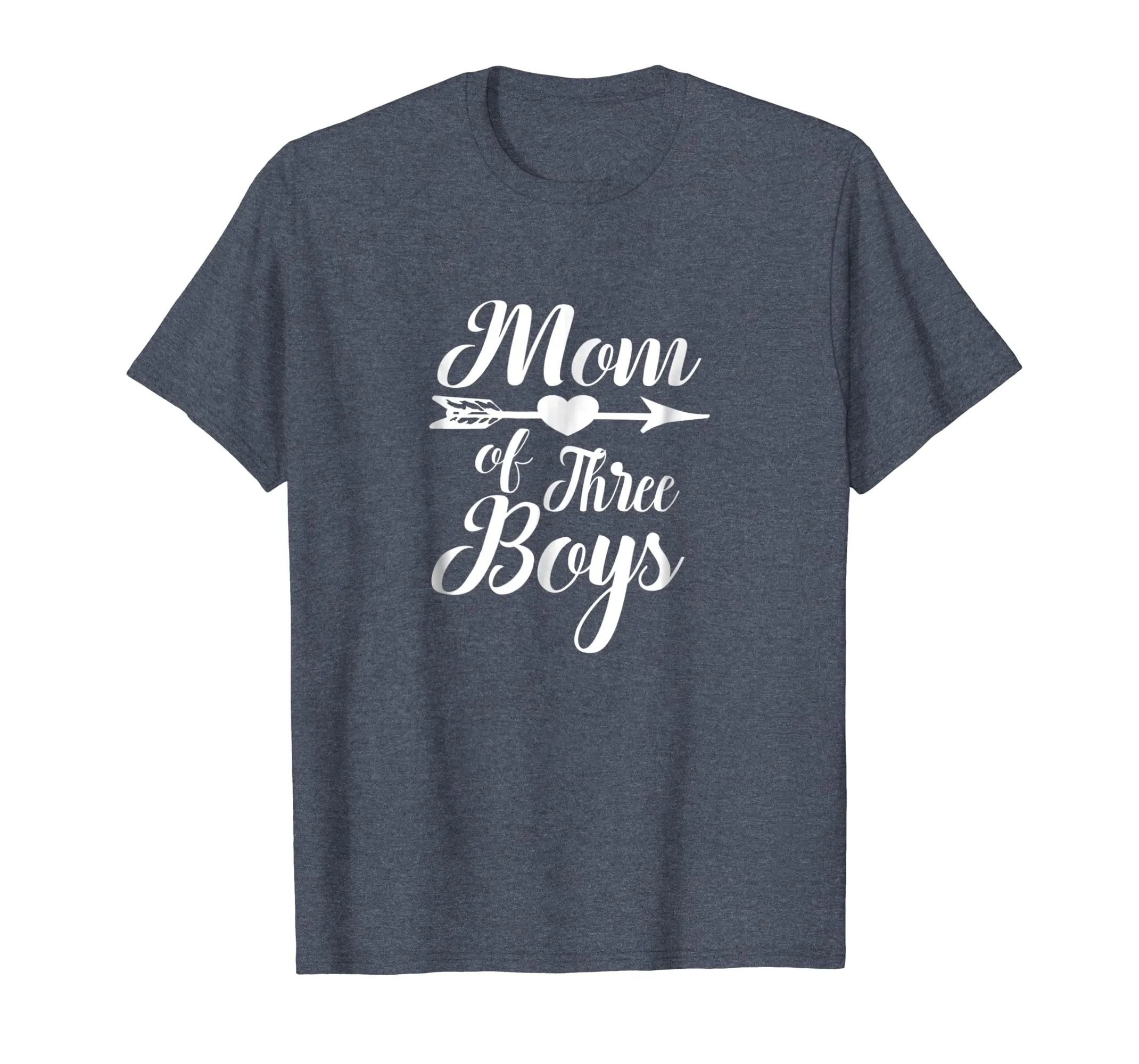 Mom of three boys | Mother Son Parent Novelty T-shirt