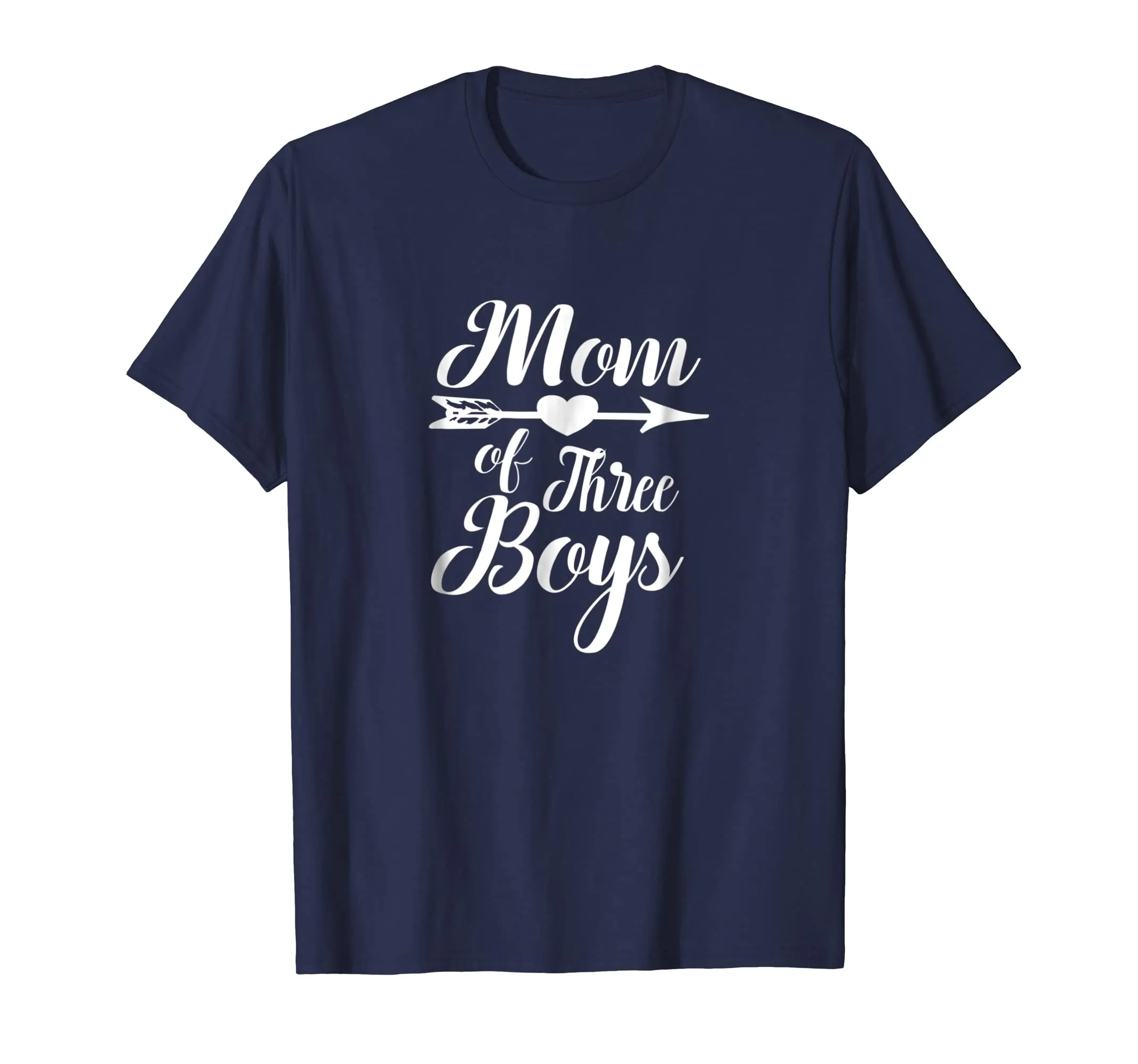 Mom of three boys | Mother Son Parent Novelty T-shirt