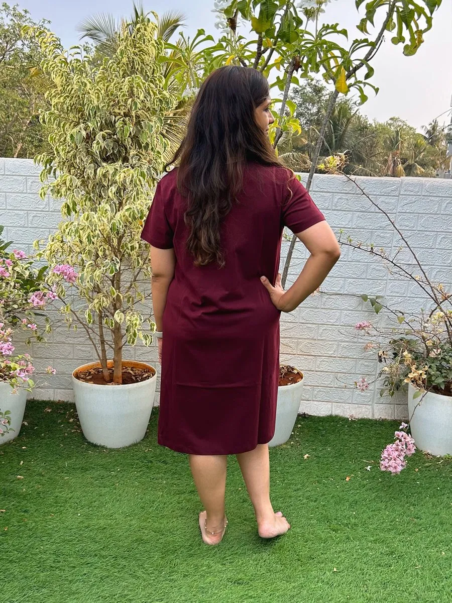 Mumma Oversized Maternity T Shirt Dress
