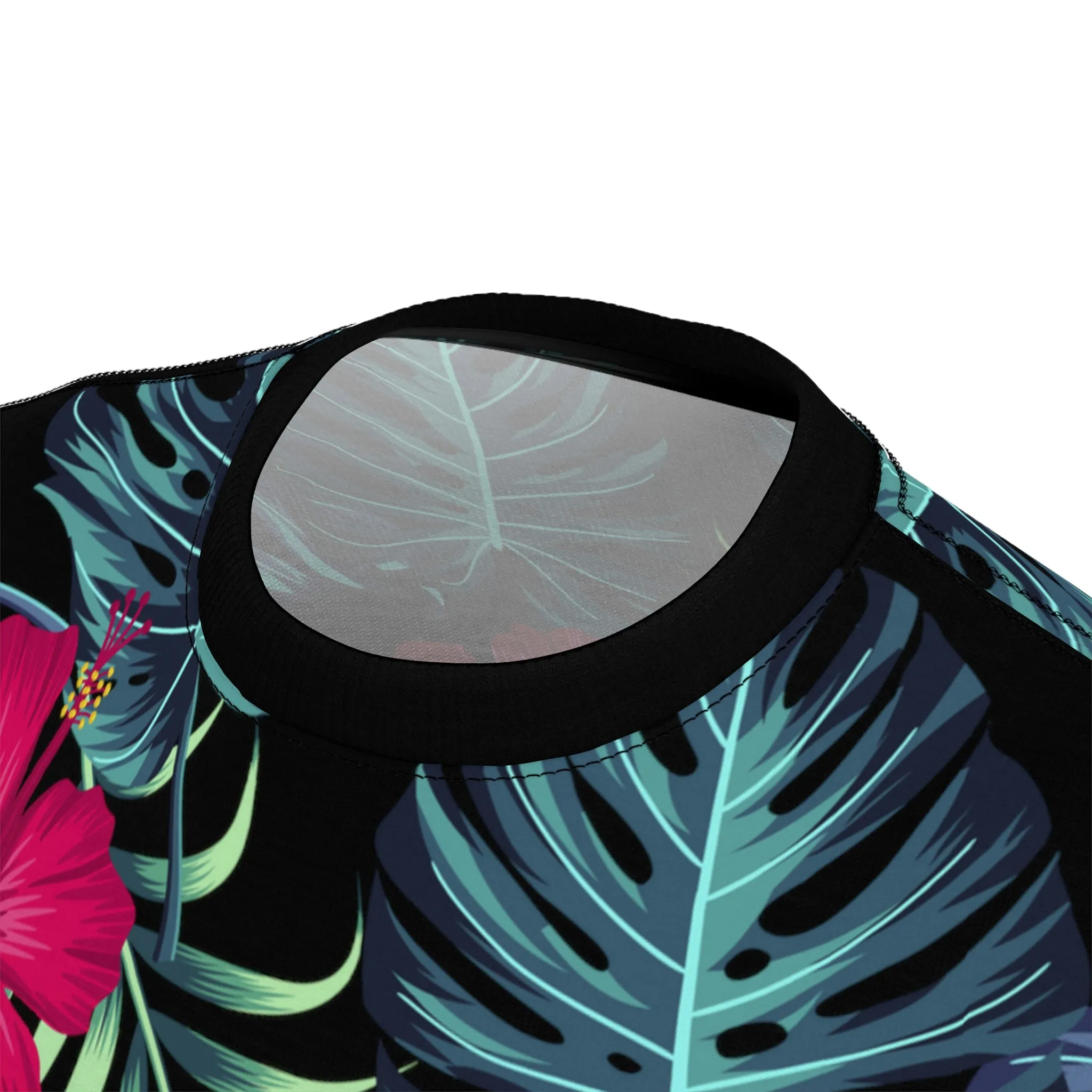 Neon Hawaiian Party Time Tech Tee