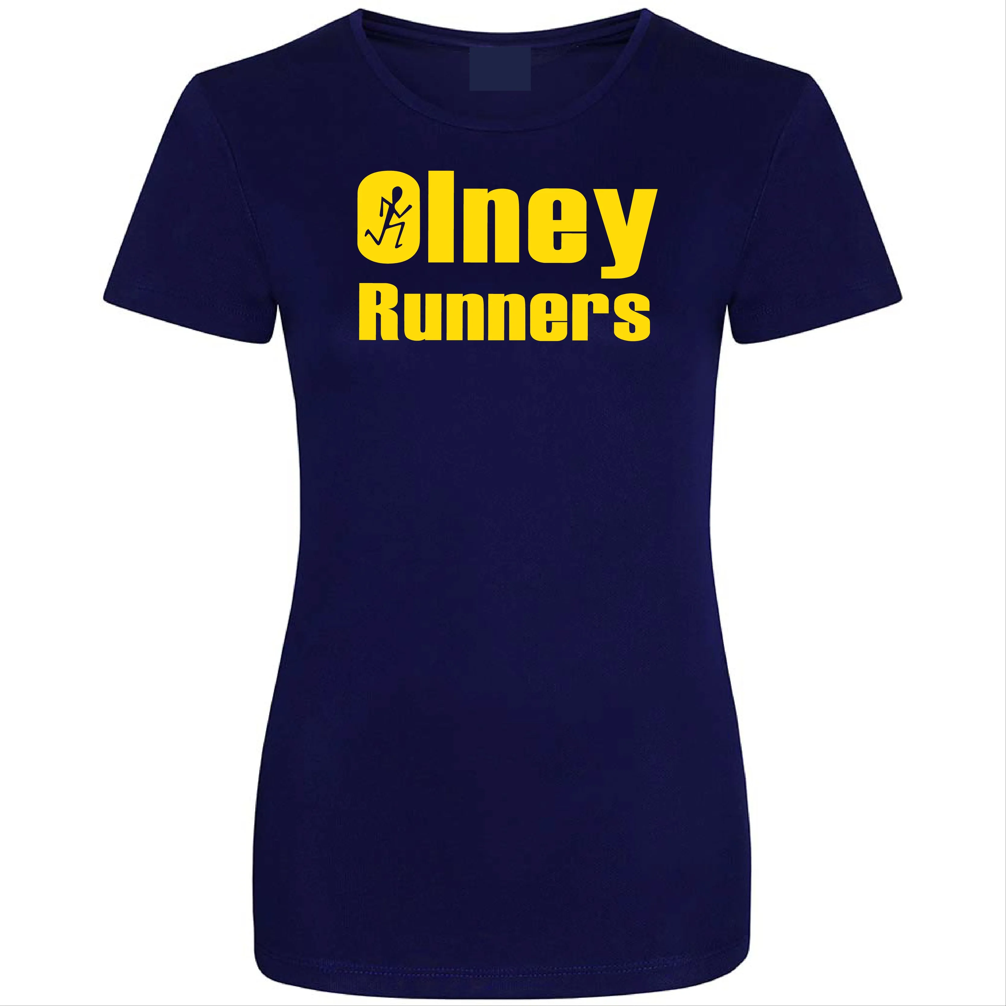 Olney Runners Ladies Technical Training T-shirt - French navy