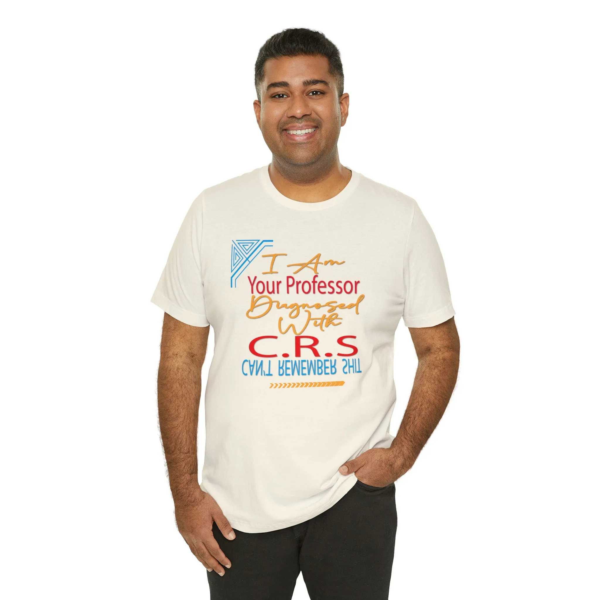 Professor Black T-shirt | Funny Graphics T shirts  | Colorful Cute tees | Unisex Jersey Short Sleeve blouse