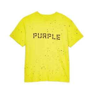 Purple Brand Stencil Logo with Paint T-Shirt