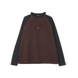 Retro Sewing LS T-Shirt Dark Brown
