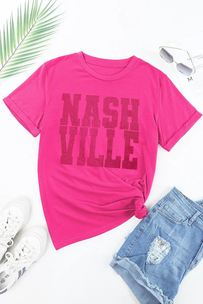 Rhinestone "NASHVILLE" Graphic Tee